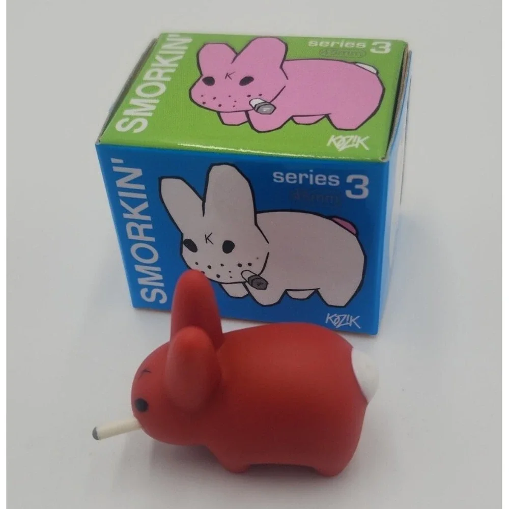 Kidrobot SMORKIN' LABBIT Series 3 KETCHUP Red Mini Vinyl Figure 1.5